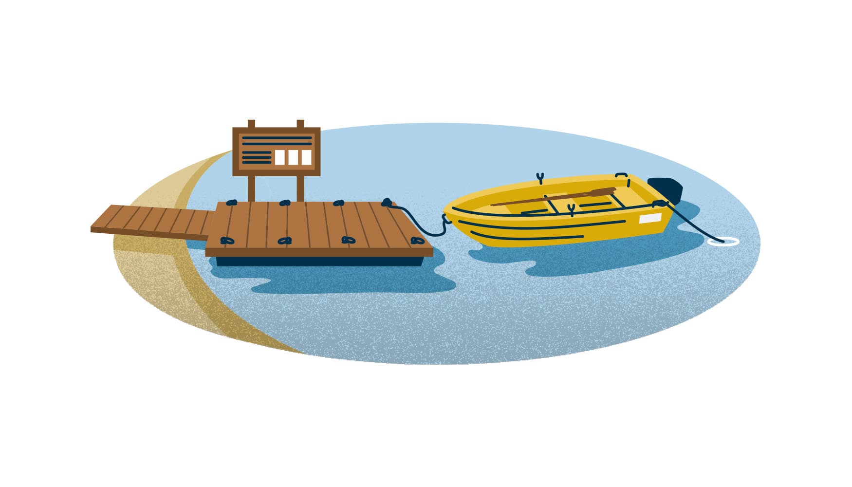 Kuva: Anna Pakkanen Vene on ankkuroitu ja kiinnitetty laituriin