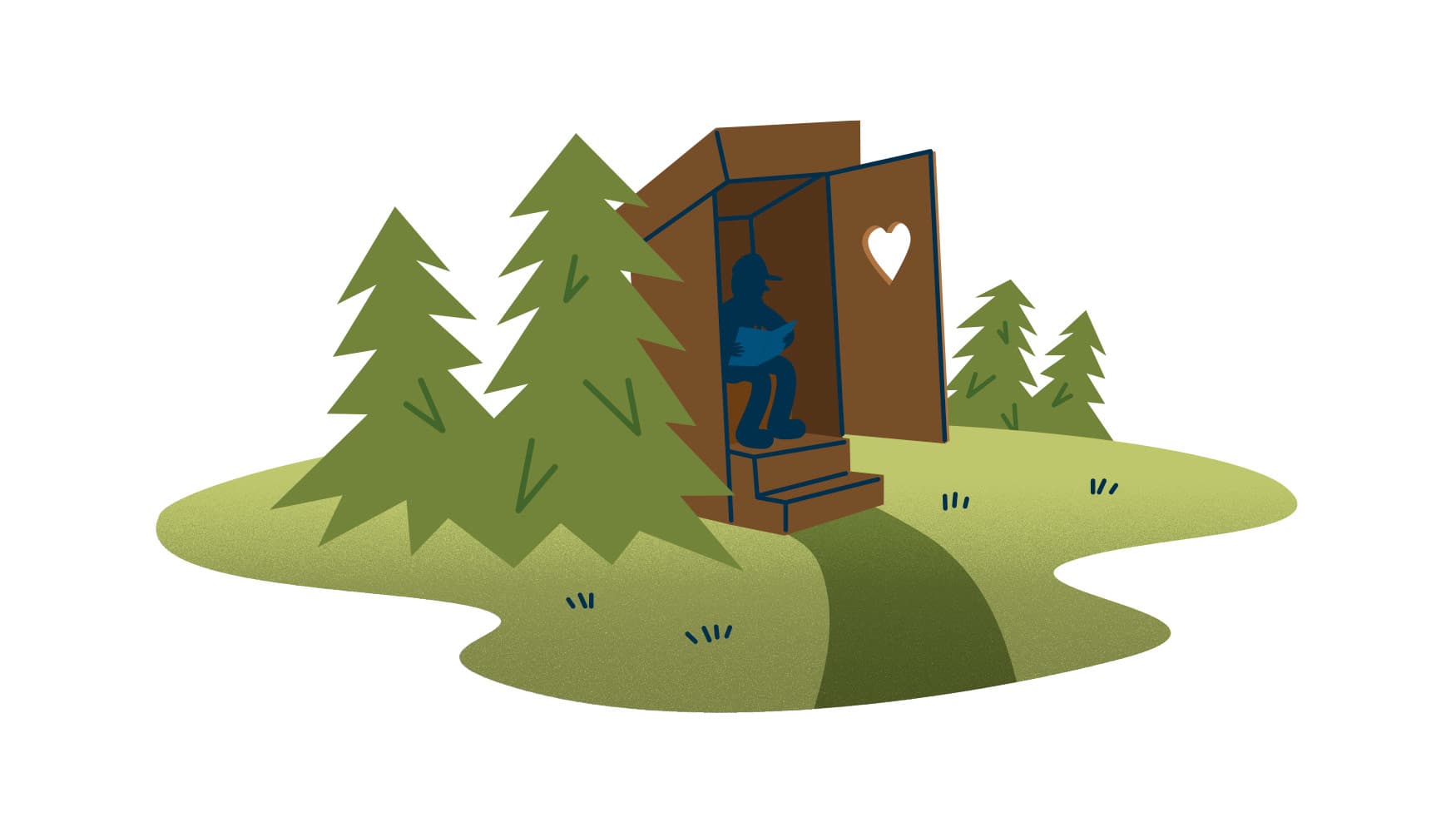 Kuva: Anna Pakkanen Henkilö istuu käymälässä