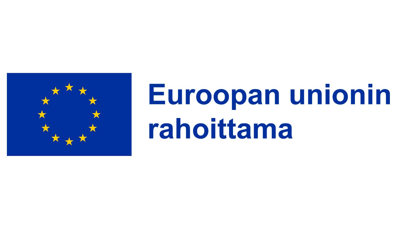 Hankelogo, jossa on Euroopan unionin lippu ja teksti "EU:n rahoittama".