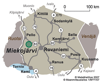 Miekojärven kulkuyhteydet ja kartat 