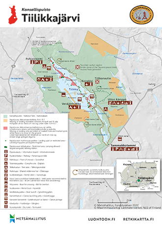 Tiilikkajärven kartat 