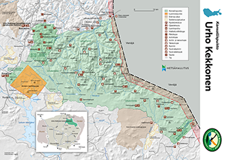 Urho Kekkosen kansallispuiston kartat 