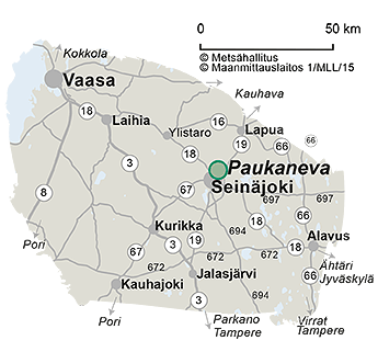 Paukanevan kulkuyhteydet ja kartat 